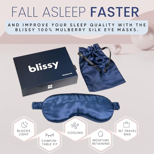 Silk Sleep Mask (Blue)