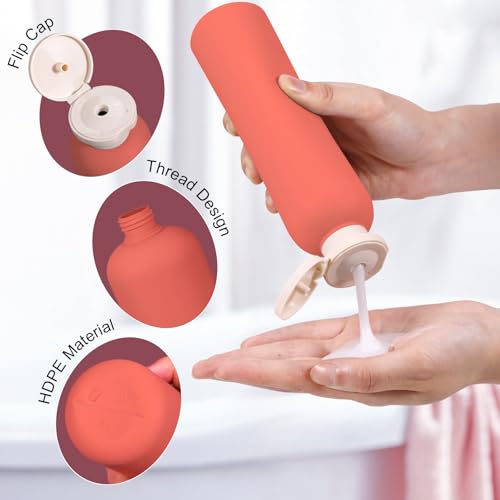 Travel Shampoo Bottle (Orange+light Blue)