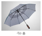 Folding Umbrella Real Wood Handle Cypress Leaves Plum (Cypress Leaves Plum)
