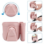 Stroller Cup Holder with Phone Holder (All Light Pink & All Light Pink)