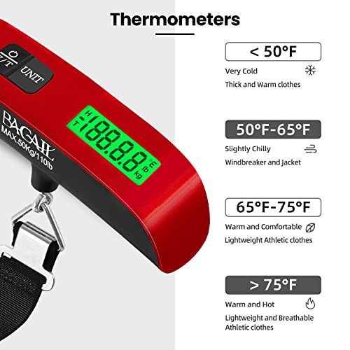 Digital Luggage Scale (Red)
