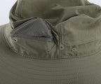 Sun Hat for Men UV Protection Safari Hat for Fishing Hiking Gardening Breathable Cowboy Hat UPF50 Light Army Green (Large / Light Army Green)