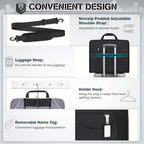 Garment Bags for Travel Carry On Garment Bag for Hanging Clothes (Black)