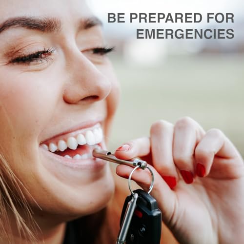 Titanium Whistle for Emergency (Black)