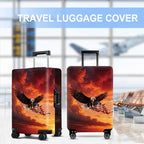 Luggage Cover Washable Suitcase Protector Anti (Eagle / XL(fits 32-34Inch suitcase))