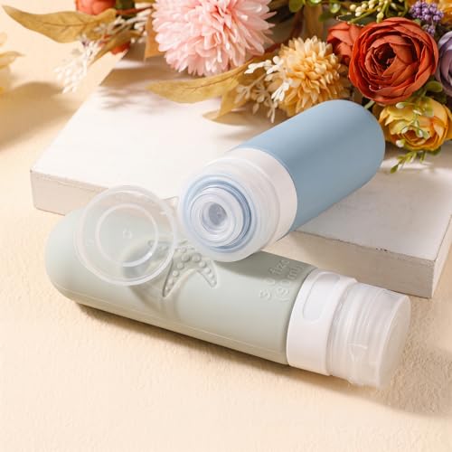 18 Pack Travel Bottles for Toiletries (06-Gray)