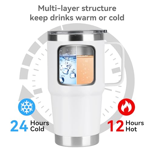 20oz Tumbler Bulk with Lid (White / 20 Ounces-6)