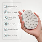 2 Pack Large Scalp Massager Scrubber Shampoo Brush for Hair Growth (Light Beige & Green)