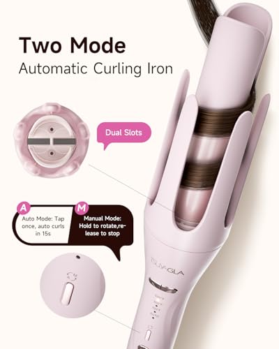 5 in 1 Automatic Curling Iron Set with 3 Interchangeable Barrels