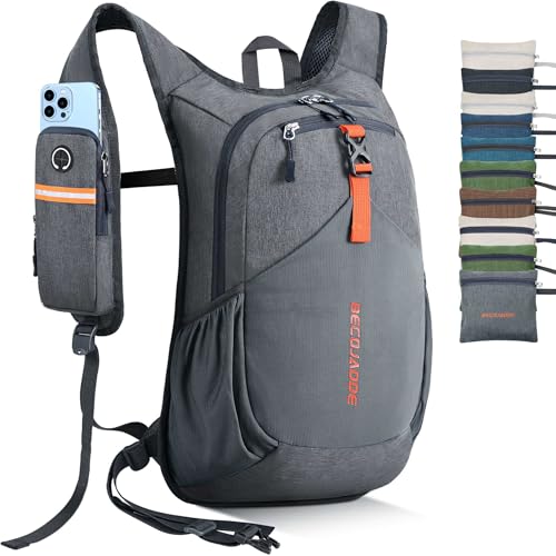 20L Small Hiking Backpack for Men Women Foldable Packable Back Pack Ultralight Hiking Daypack for Travel Camping Outdoor (Gray / 20L)
