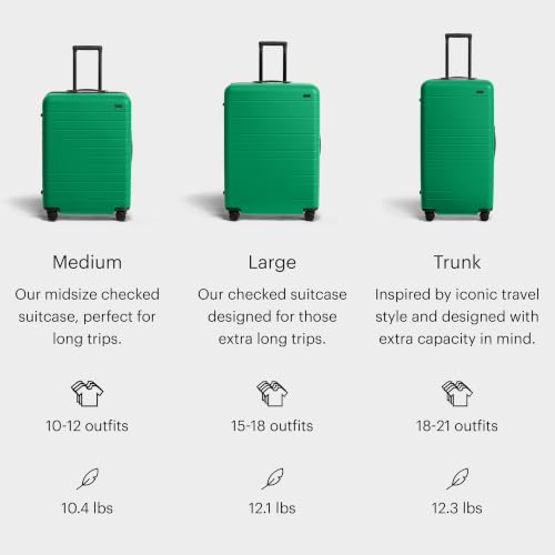 Medium Checked Luggage (Palm Green)
