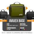Travel Toiletry Bag for Men and Women (L Forest Green)