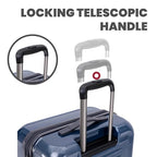 Rails Expandable Hardside Upright Suitcase with 360° Spinner Wheels (Navy / 3-Piece Set)