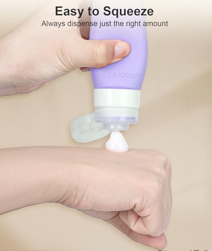 Travel Bottles for Toiletries 6 Pack (Purple)