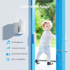 Wireless Door Chime (1 Receiver +2Sensor)