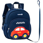 Toddler Backpacks Kids Preschool Cartoon Mini Travel Bag Ages 2 (F-darkblue Car (Can't Fit Folder) / M for Age 2-5)