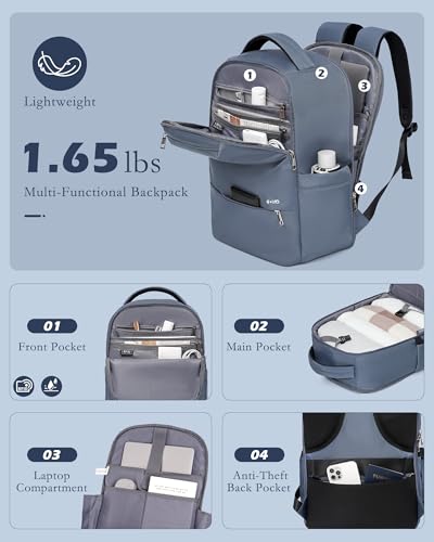 Lightweight Luggage with TSA Lock (3 Piece Set (Backpack/TB/20in) / Blue)