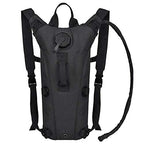 Tactical Water Hydration Pack Military 3L Water Bladder Carrier Backpack Leakproof for Running Jogging Cycling Hiking (Black(3L))
