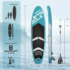 11' Premium Stand Up Paddle Board (Lake Blue)