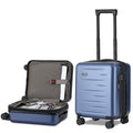 Expandable 16 Inch Underseat Carry On Luggage Airline Approved (Navy Blue / 16 Inch Underseat EXT)