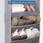 2 Pack Over the Door Shoe Organizer (GREY / 30+ Pairs)