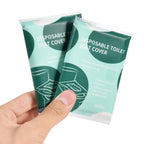 90 Pcs Disposable Flushable Paper Toilet Seat Covers Travel Supplies Essentials for Airplane (9 Pack)