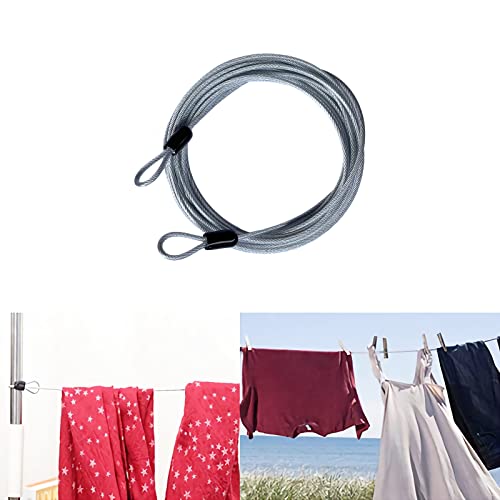 15FT 3mm Outdoor Travel Long Security Cable Lock (15FT-1 Pack)