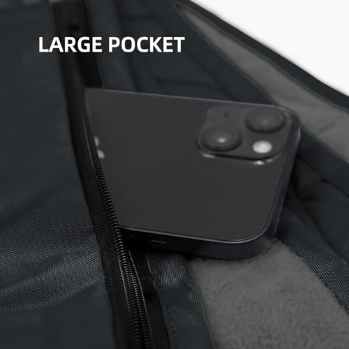 Large Waterproof Outdoor Blanket Thick Fleece 80" x 58" (Black Gray-b)