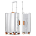 20 Inch Hardshell Carry (Silver orange / 20 Inch Carry on Luggage)