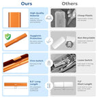 Aluminum Toothbrush Travel Case (Orange / 1 Pack (Standard))