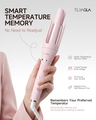 5 in 1 Automatic Curling Iron Set with 3 Interchangeable Barrels