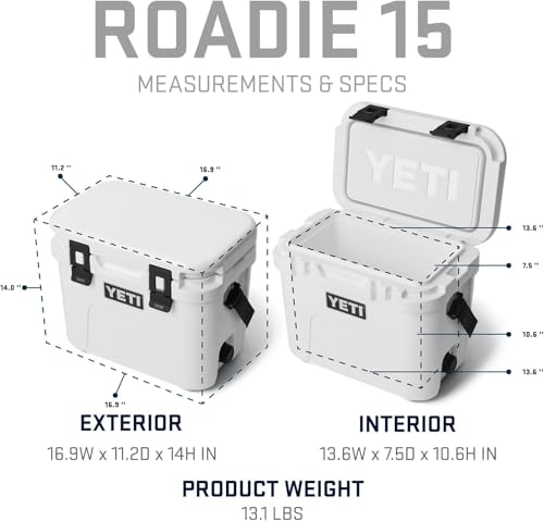 Roadie 15 Hard Cooler with DoubleDuty Shoulder Strap (Stag Red)