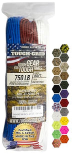 750 Paracord 100% Nylon (Tri Color / 150 Ft.)