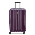 Helium Aero Hardside Expandable Luggage with Spinner Wheels (Plum / Checked-Medium 24 Inch)