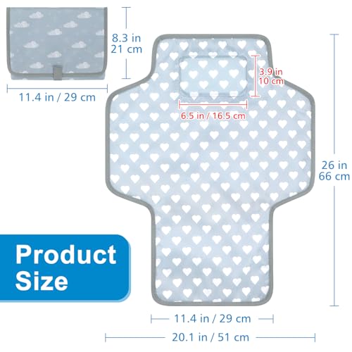Portable Diaper Changing Pad (Classic Cloud)