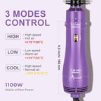 Blow Dryer Brush Set (Purple / 1" & 1.25" Round Barrel)