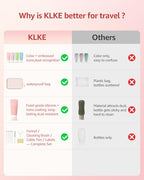 20 Piece Silicone Travel Bottles Set (Pink-20PCS)