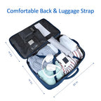 55L Big Capacity Carry On Backpack Large Travel Backpack for Men (Blue / 18.4 Inch (22''x14''x11''))