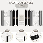 Pants Hangers Space Saving (Black / 4 Pack)