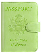 Passport Holder Cover Wallet RFID Blocking (Apple green / Passport Covers)