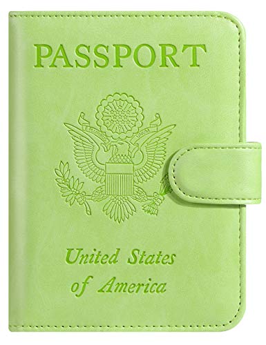 Passport Holder Cover Wallet RFID Blocking (Apple green / Passport Covers)