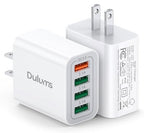 40W USB Wall Charger Block (40W-White)