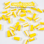 Soft Foam Ear Plugs for Sleeping (Yellow/White / 1 pair (Pack of 5))