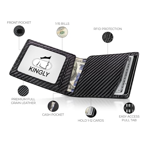Cash Pocket Slim Wallet for Men (Carbon Fiber)