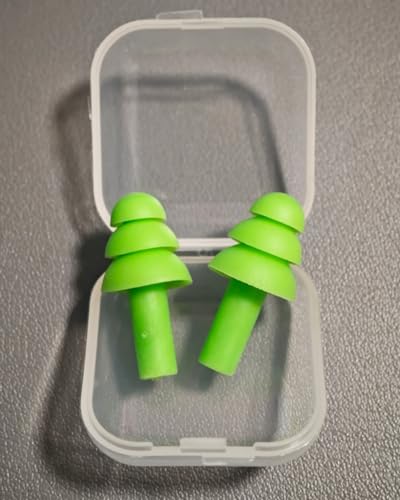 10 Pairs Noise Cancelling Ear Plugs (10 Pairs - Green)