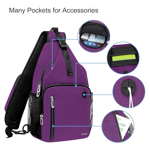Sling Backpack Bag (Plum)