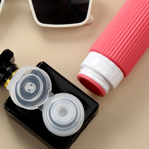 Travel Bottles for Toiletries (3 Ounces / Cream-Colored)