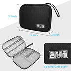 Portable Electronic Organizer Case (A-Black Set / Single Layer)