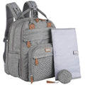 Extra Large Diaper Bag Backpack (Light Gray)