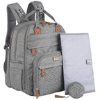 Extra Large Diaper Bag Backpack (Light Gray)